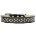 Unconditional Love Sprinkles Ice Cream Yellow Crystals Dog CollarBlack Size 20 UN756648